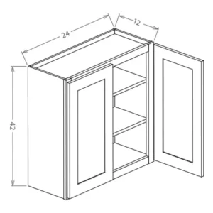 42″ High Wall Cabinet 2-Door