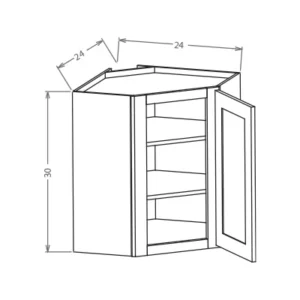FP Wall Diagonal Corner Cabinet WDC2430