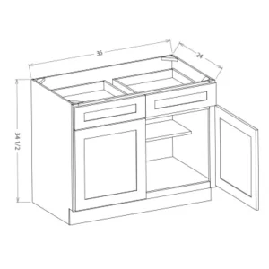Base Cabinets 2-Door, 2 Drawer (B33, B36)